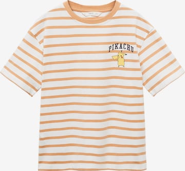 MANGO KIDS T-shirt 'PIKASTRI' i gul: framsida