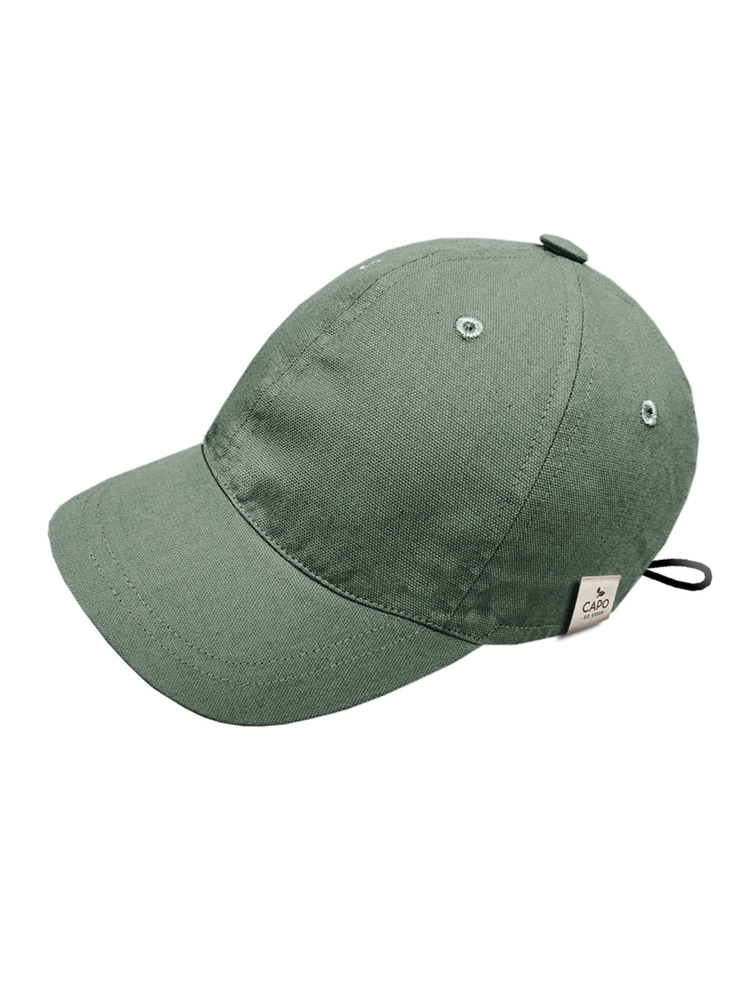 CAPO Cap 'Baseballcap, Canvas, kbA 6-teilig, UV 50' in Green: front