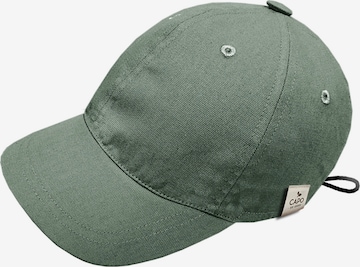 CAPO Cap 'Baseballcap, Canvas, kbA 6-teilig, UV 50' in Green: front