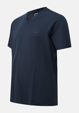 T-Shirt s.Oliver Men Big Sizes en bleu : devant