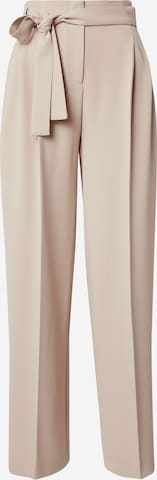 Wide leg Pantaloni con piega frontale 'Tapiana' di BOSS in beige: frontale