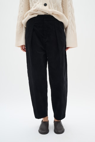 InWear Loose fit Pleat-front trousers 'Rikka Barrel' in Black