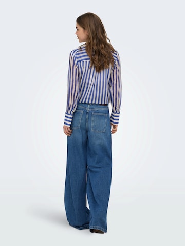 ONLY Wide Leg Jeans 'ONLFRANCESCA' i blå