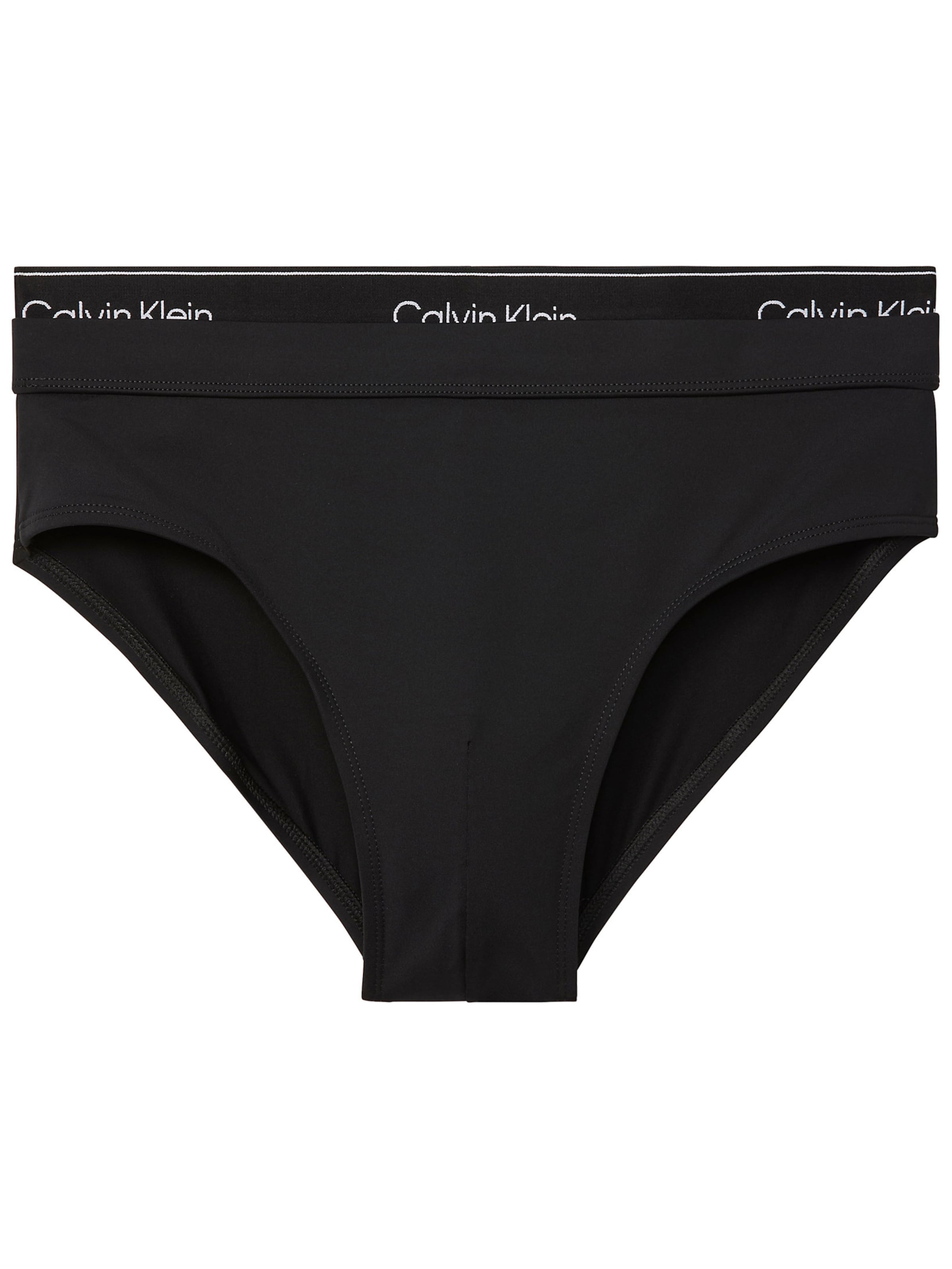 Calvin Klein Swimwear Zwembroek 'CK Essentials' in de kleur Zwart / Wit, Productweergave
