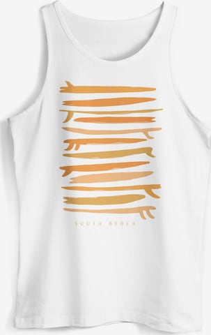 Neverless Shirt 'Surf Boards South' in White: front