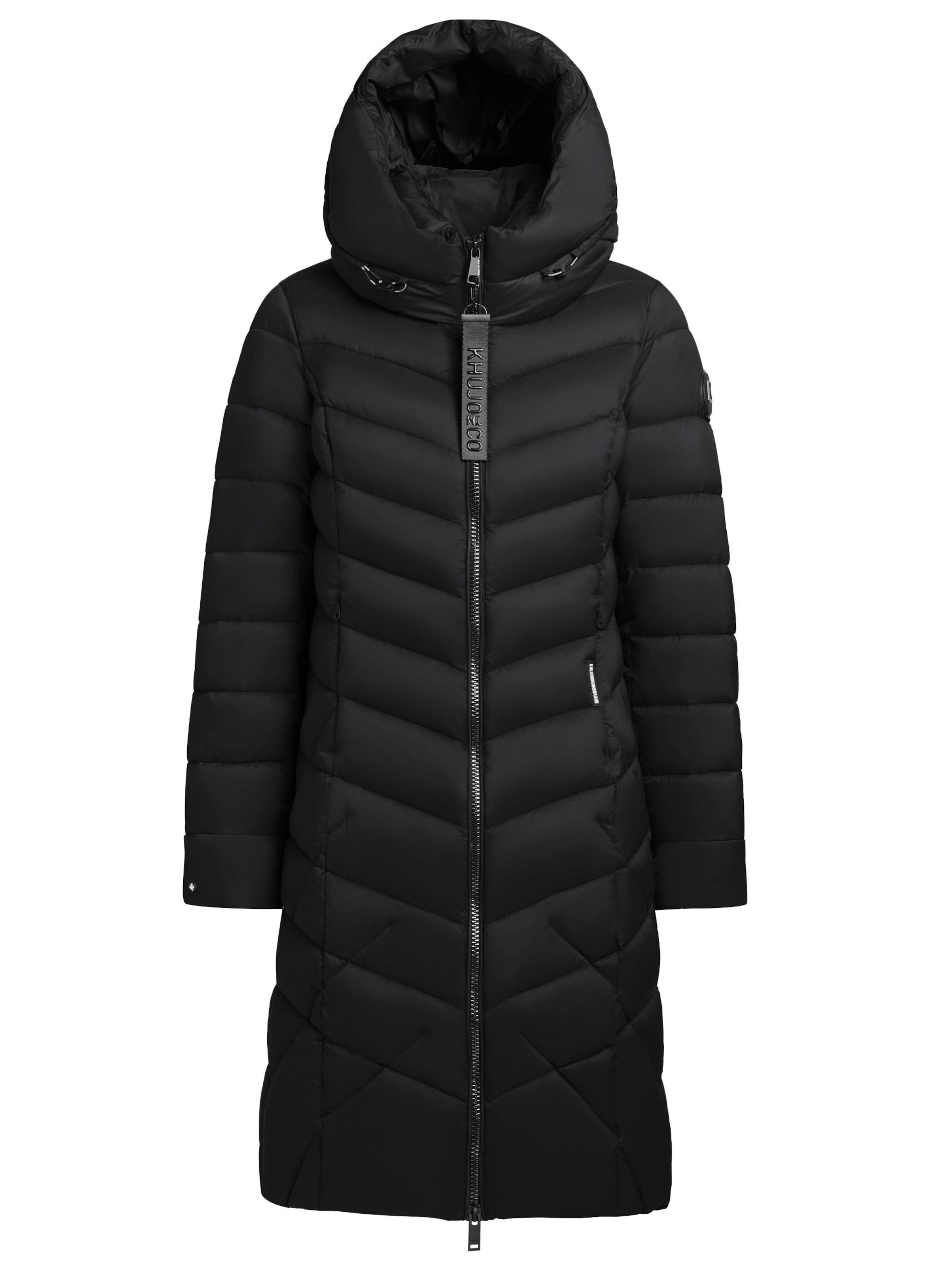 khujo Mantel 'Odana3-YM' in Schwarz: Vorderseite