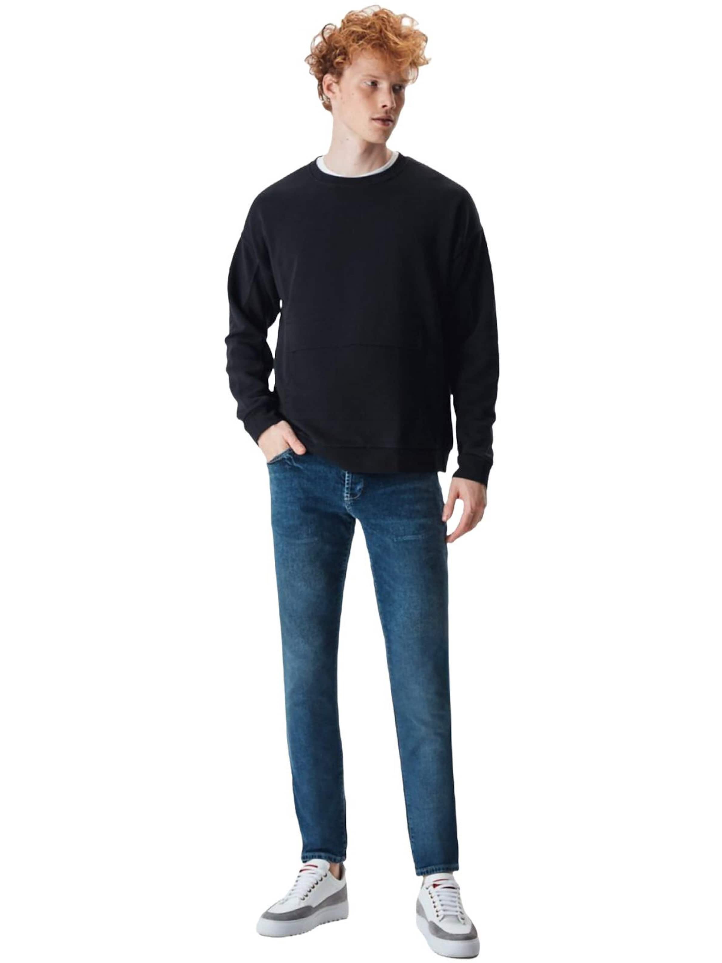 LTB Jeans Sweatshirt 'LTB Jeans Herren Basic Sweatshirt' in Black