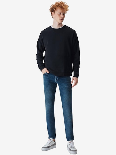 LTB Jeans Sweatshirt 'LTB Jeans Herren Basic Sweatshirt' in XS in de kleur Zwart, Productweergave