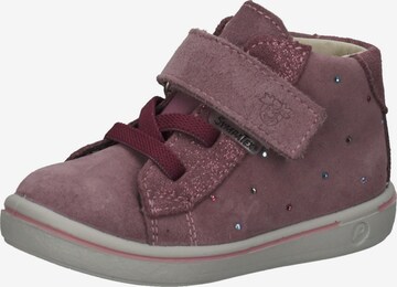 Pepino First-Step Shoes in Purple: front