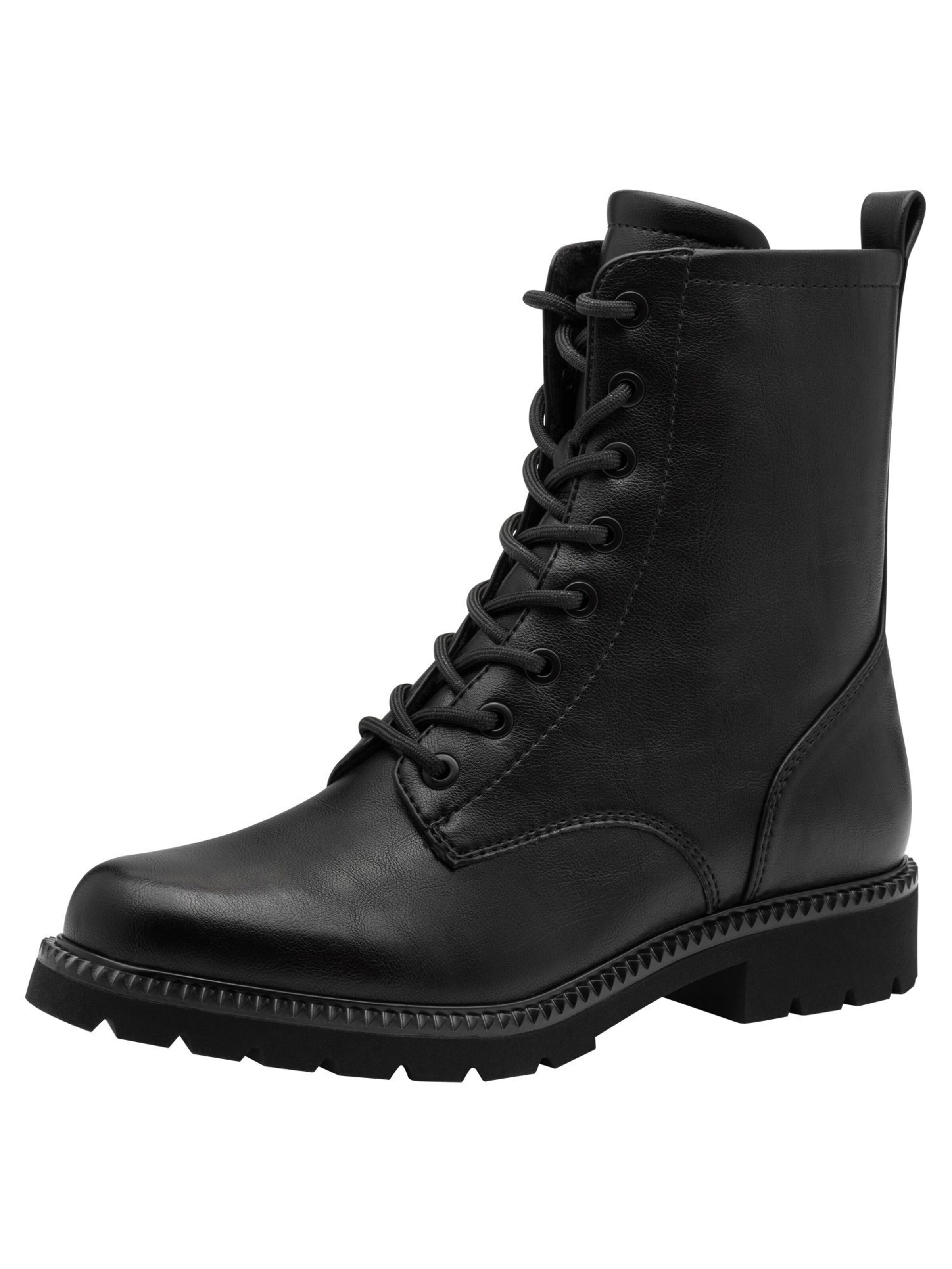 Stivaletto stringato di Tamaris in nero: frontale