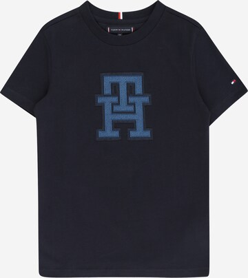 T-Shirt TOMMY HILFIGER en bleu : devant