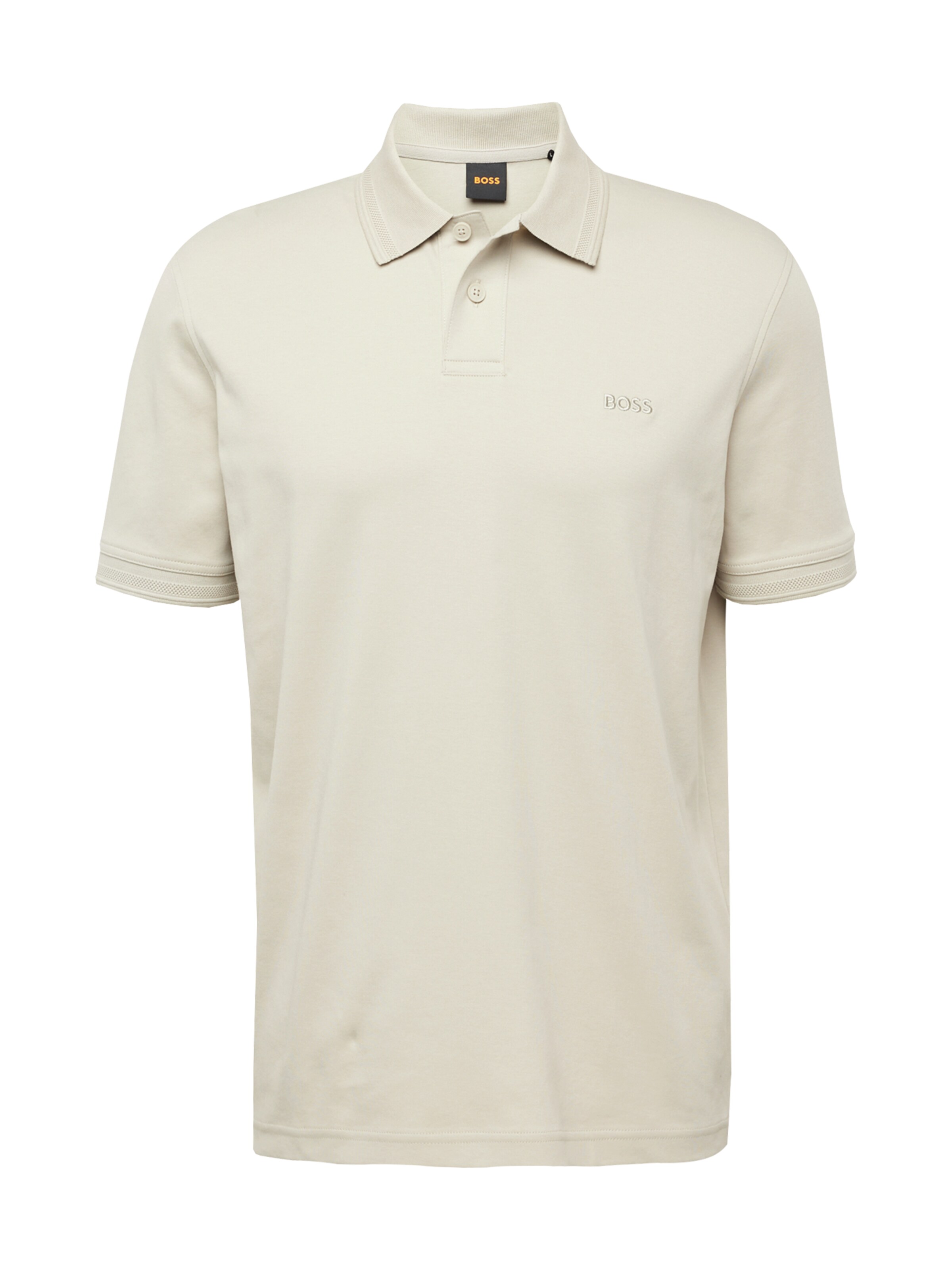 BOSS Тениска в бежово: отпред