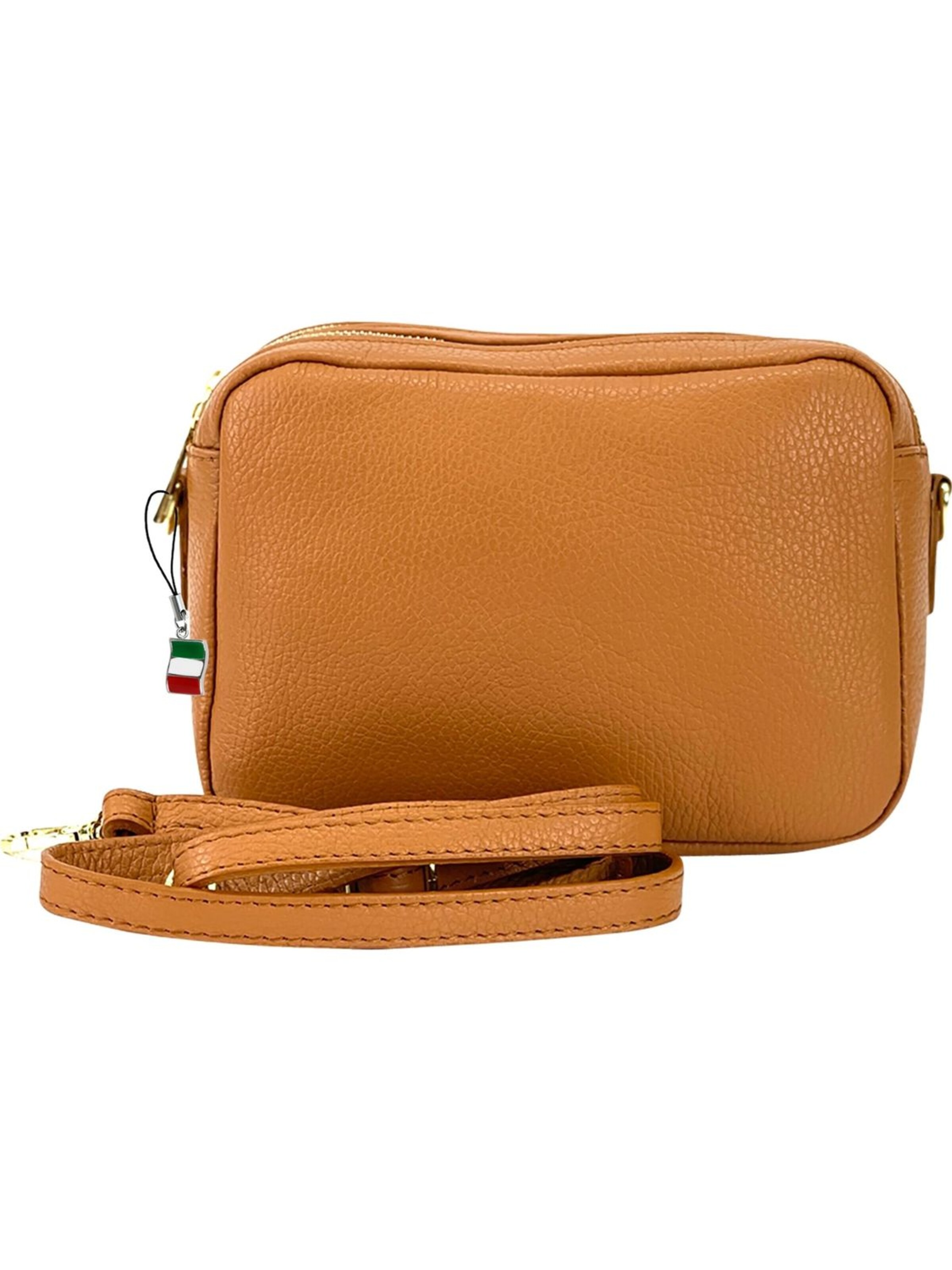 Florence Schoudertas in Bruin: voorkant