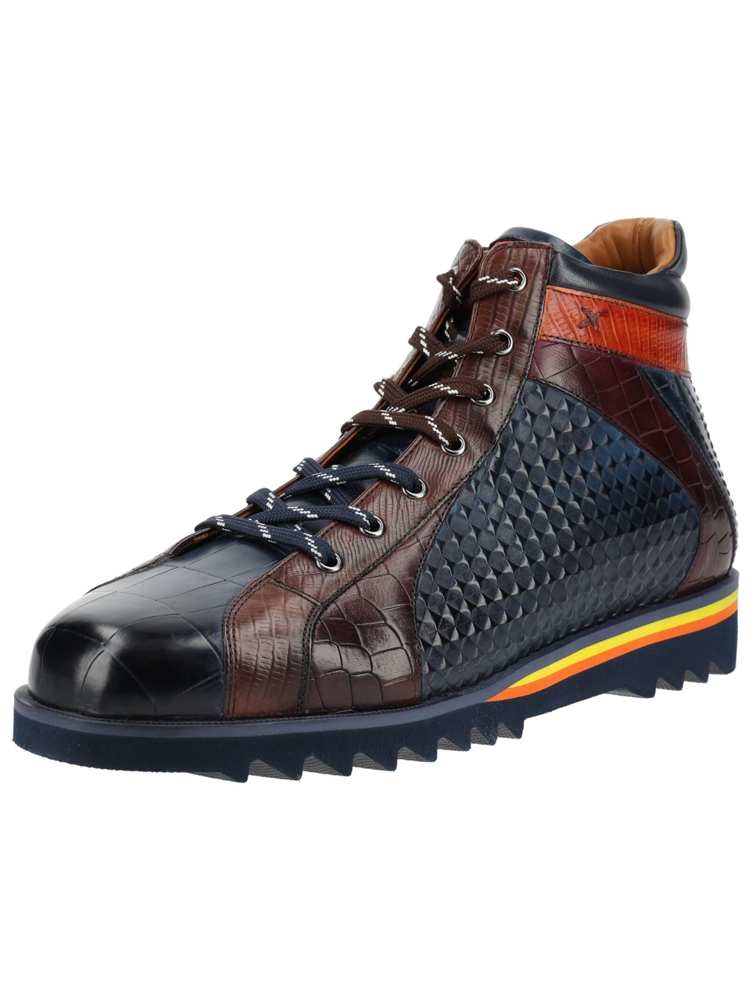 MELVIN & HAMILTON Lace-Up Boots in Blue: front