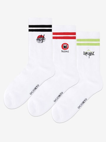 Occulto Athletic Socks 'Gusto' in White