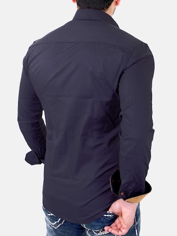 Reslad Slim fit Button Up Shirt 'RS7205' in Grey