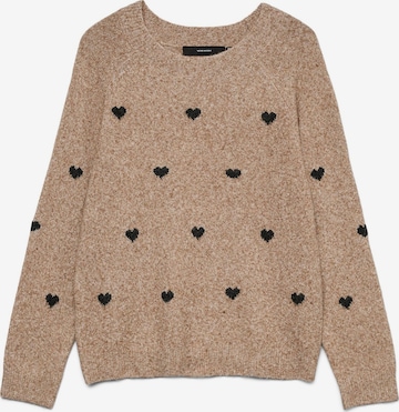 VERO MODA Sweater 'DOFFY' in Brown: front