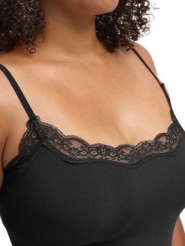 Body 'Bodysuit String mit Lace' di cfab in nero
