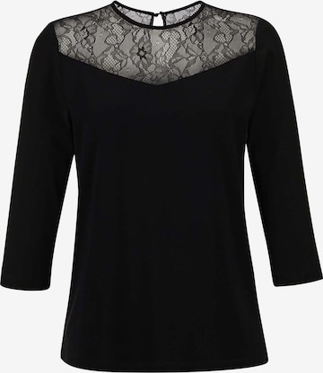 T-shirt MADELEINE en noir : devant