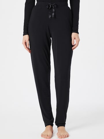 SCHIESSER Pajama Pants '95/5' in Black: front