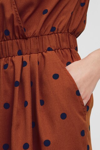 ICHI Summer Dress 'IHBRUCE' in Brown
