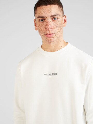 Carlo Colucci Sweatshirt 'De Sarro' i hvid