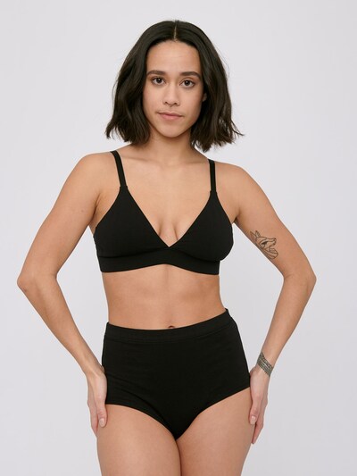 Organic Basics ' Cotton Super High-Rise Briefs ' in schwarz, Produktansicht