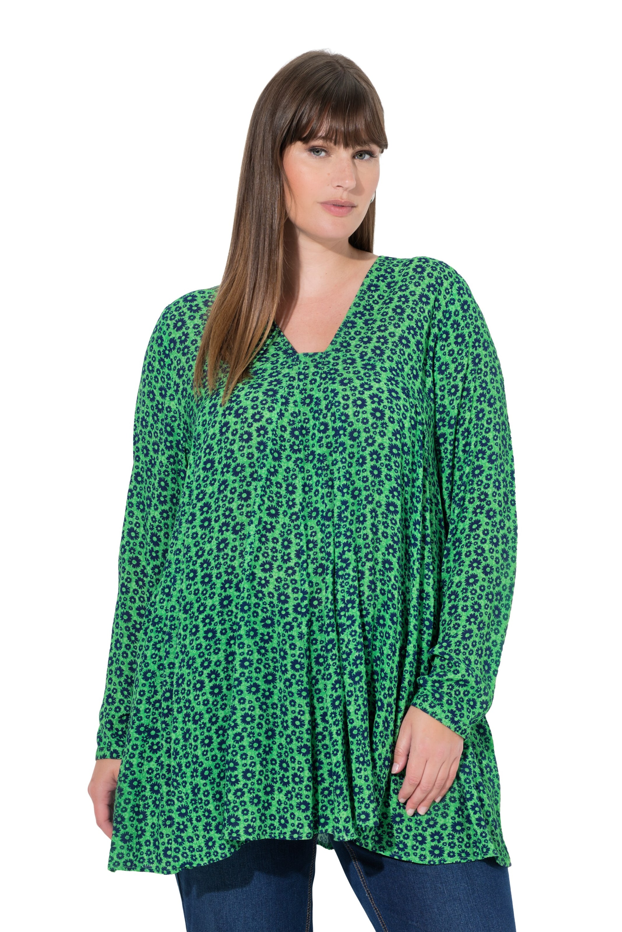 Ulla Popken Blouse in Green: front