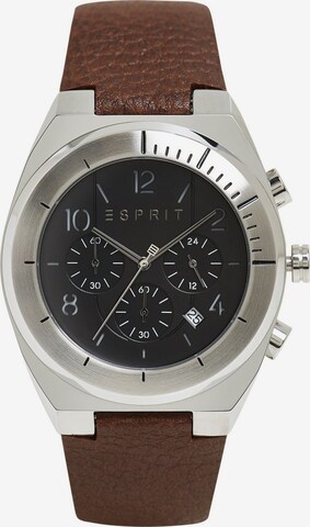 ESPRIT Analoog horloge in Bruin: voorkant