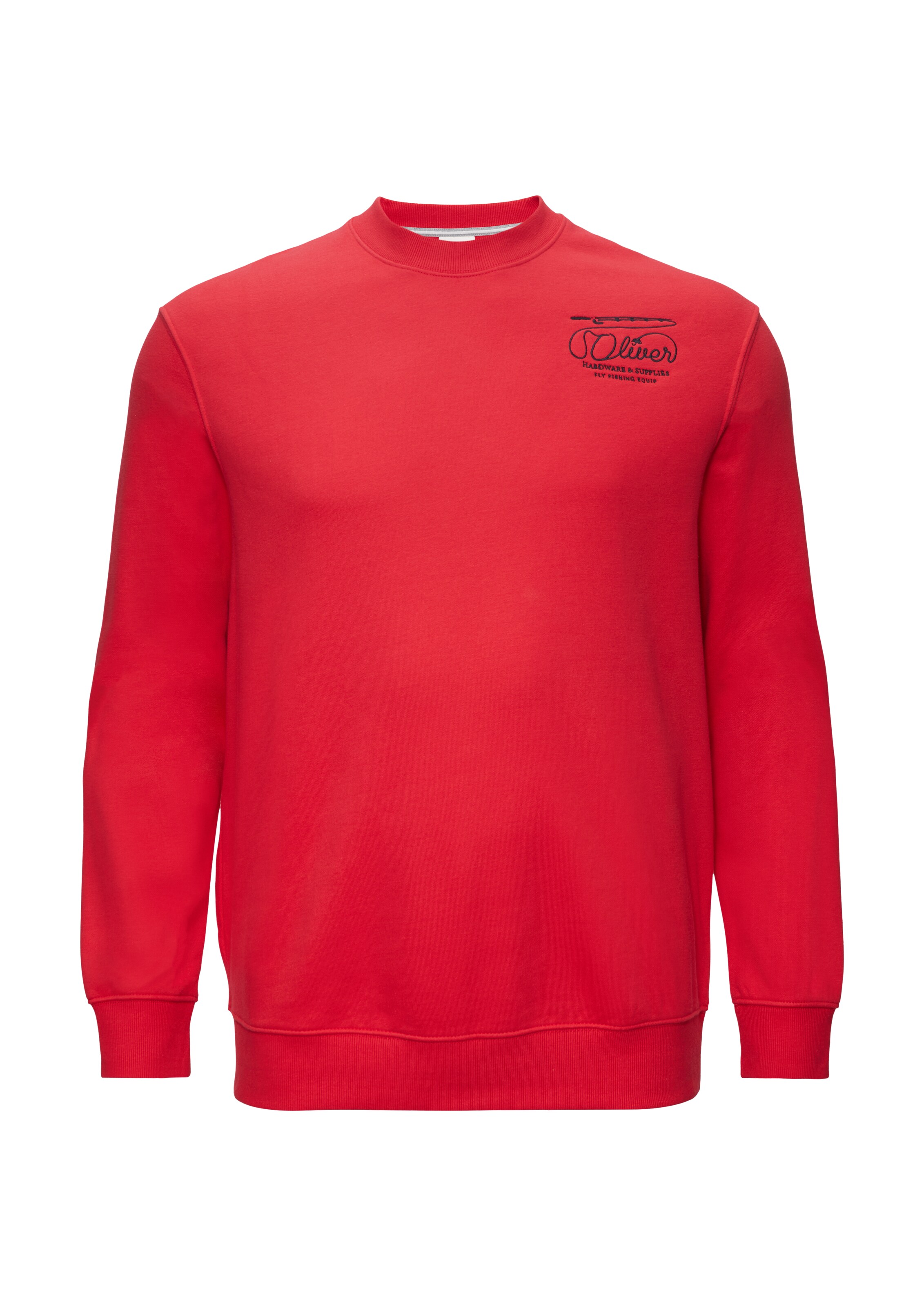 Sweat-shirt s.Oliver Red Label Big & Tall en rouge : devant