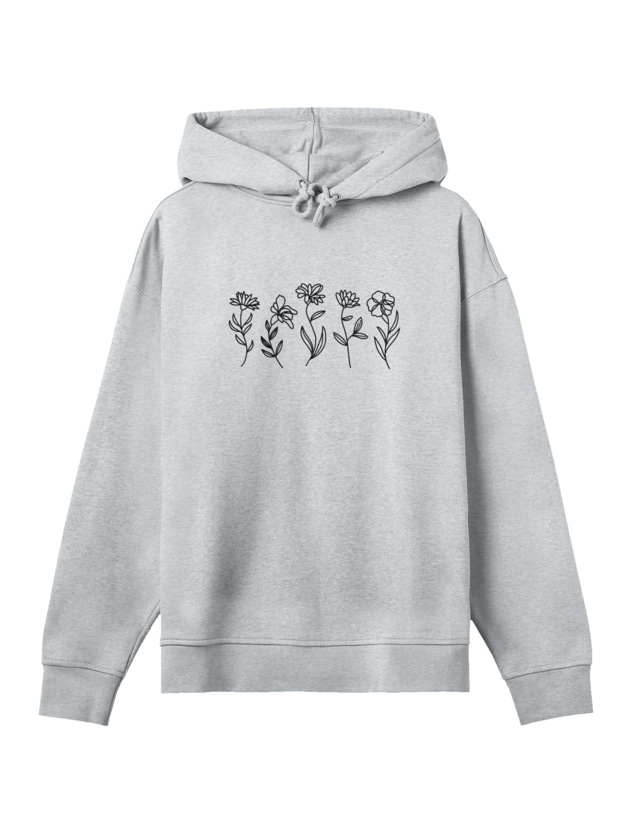 F4NT4STIC Sweatshirt 'Wildflower' in Grey: front