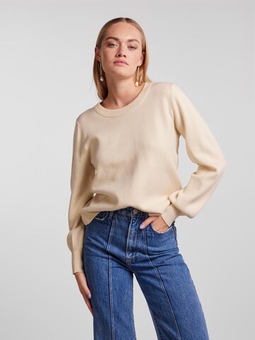 Pull-over 'Jenna' PIECES en beige : devant