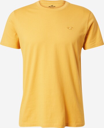 HOLLISTER Tričko – žlutá: přední strana