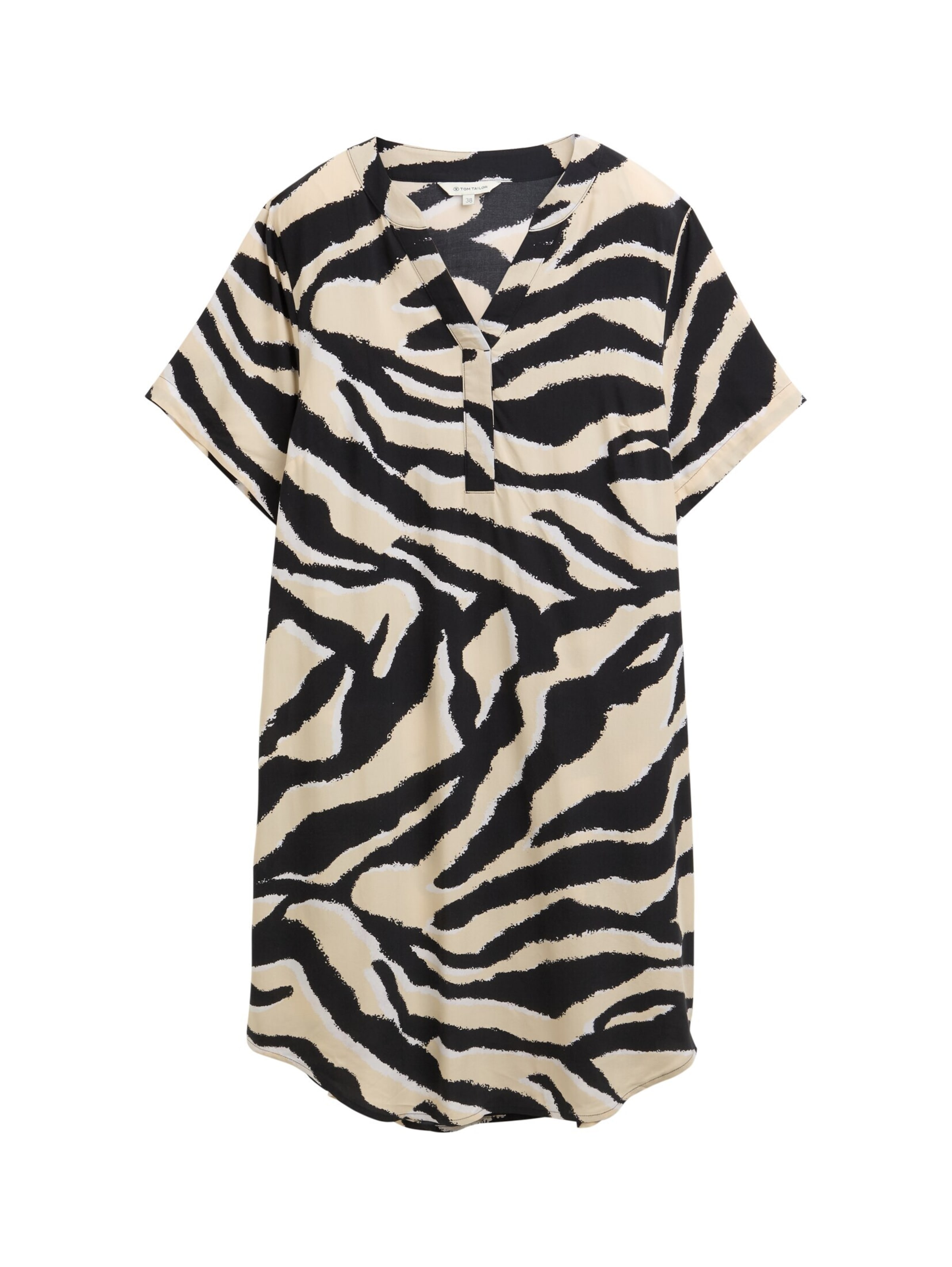 TOM TAILOR Jurk in Beige: voorkant