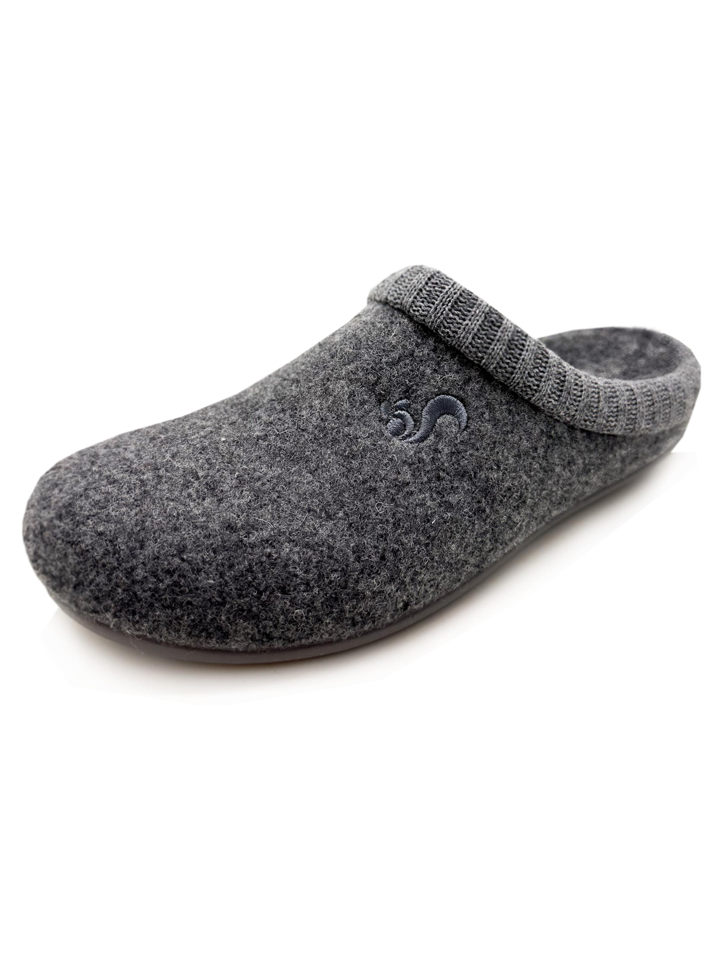 thies Slippers 'thies 1856 ® Rec Cozy Slipper' in Grey: front