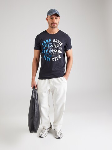 T-Shirt CAMP DAVID en bleu