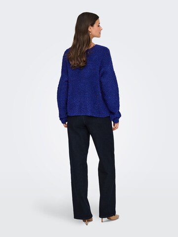 JDY Sweater 'JDYBitten' in Blue