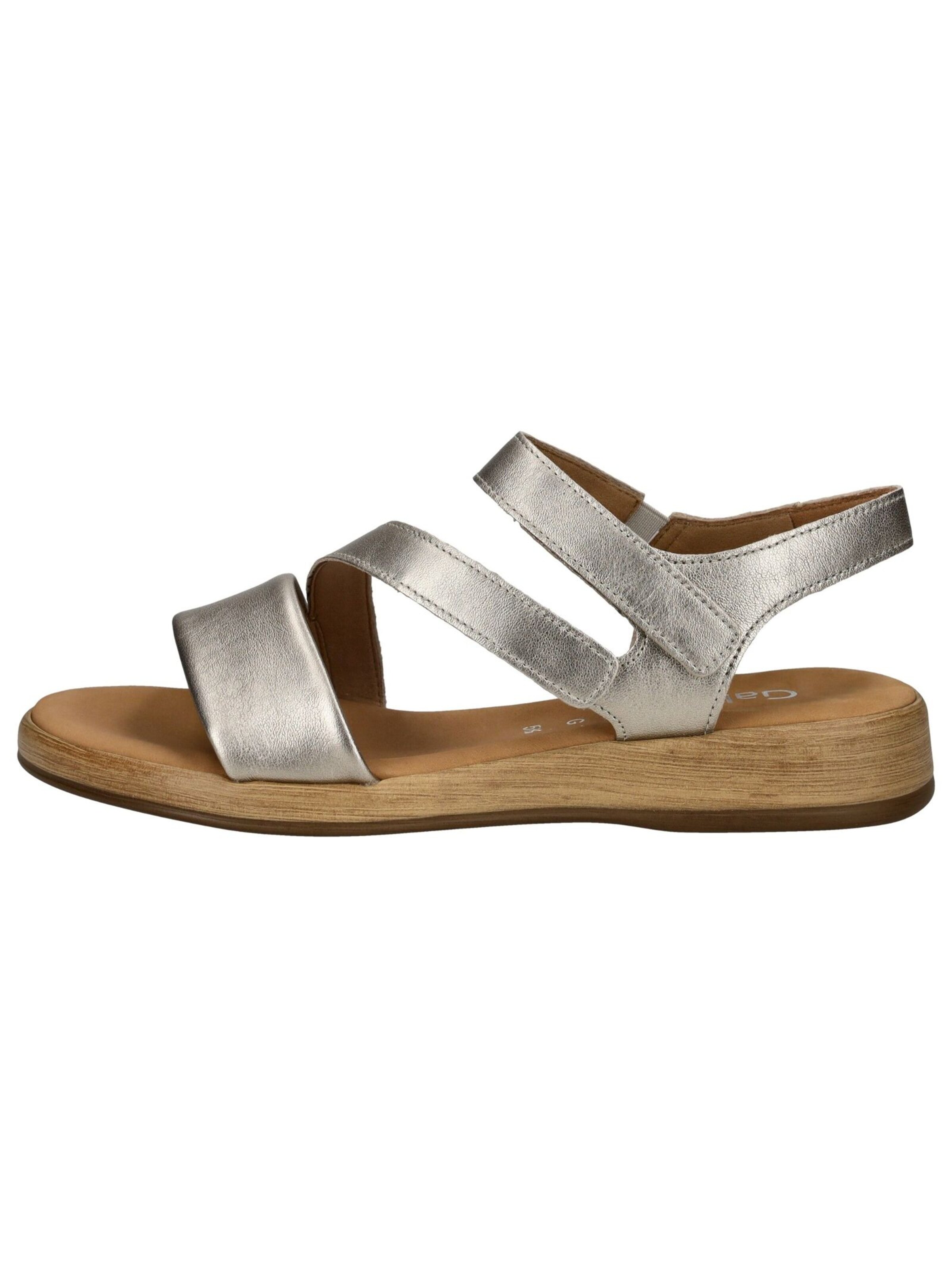GABOR Strap sandal in Silver
