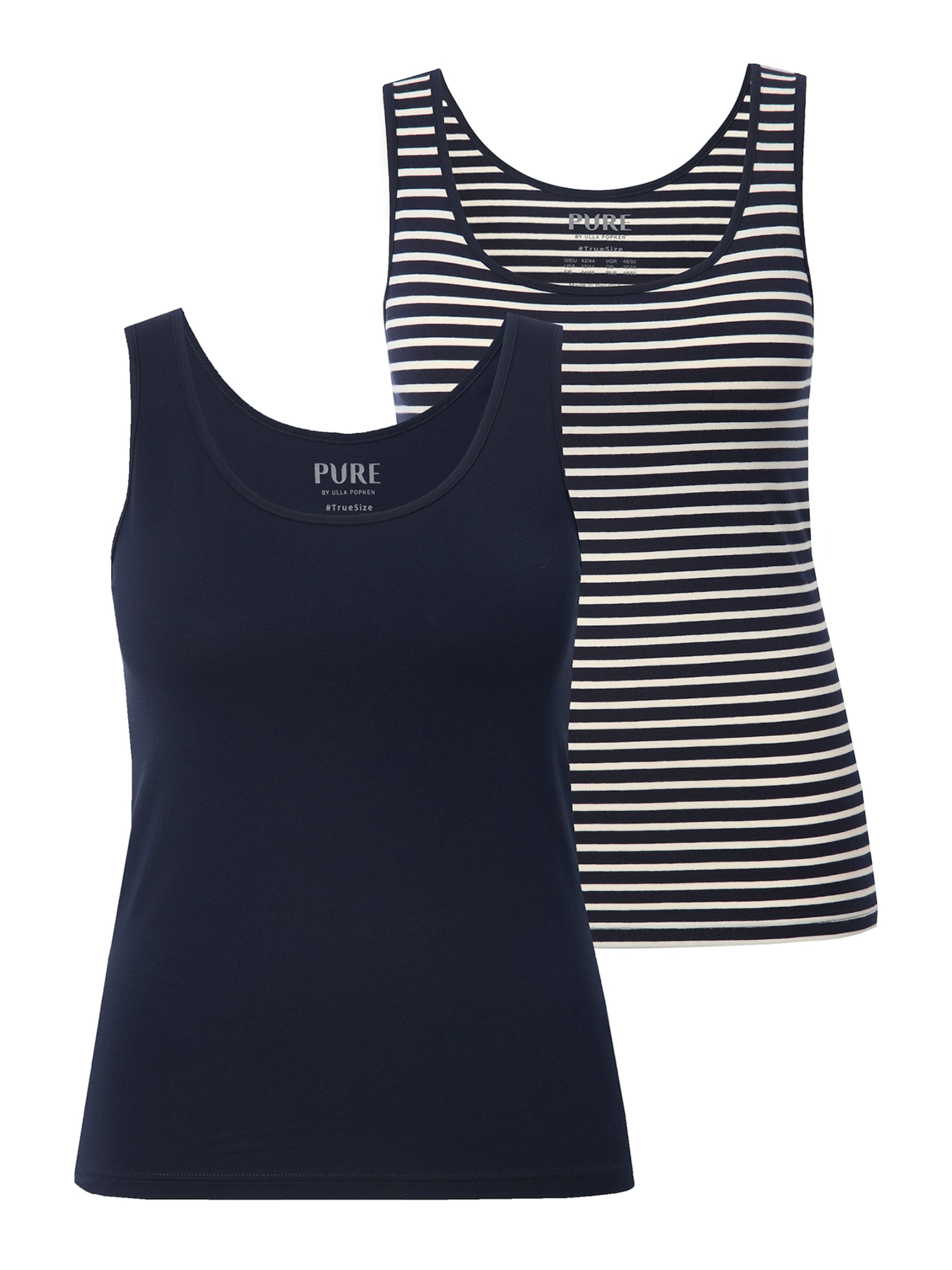 Maillot de corps Ulla Popken en bleu : devant