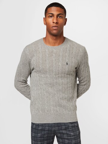 Pull-over Polo Ralph Lauren en gris : devant