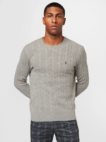 Pull-over Polo Ralph Lauren en gris : devant