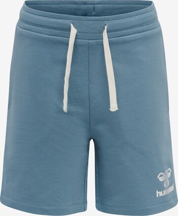 Hummel Regular Pants in Blue: front