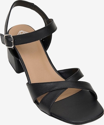 Sandales 'Sandalen mit Blockabsatz' Desa en noir : devant
