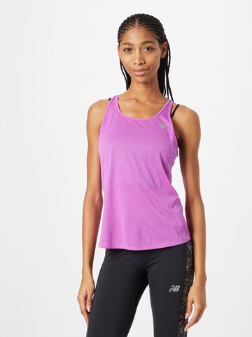 new balance Sports Top in Purple: front