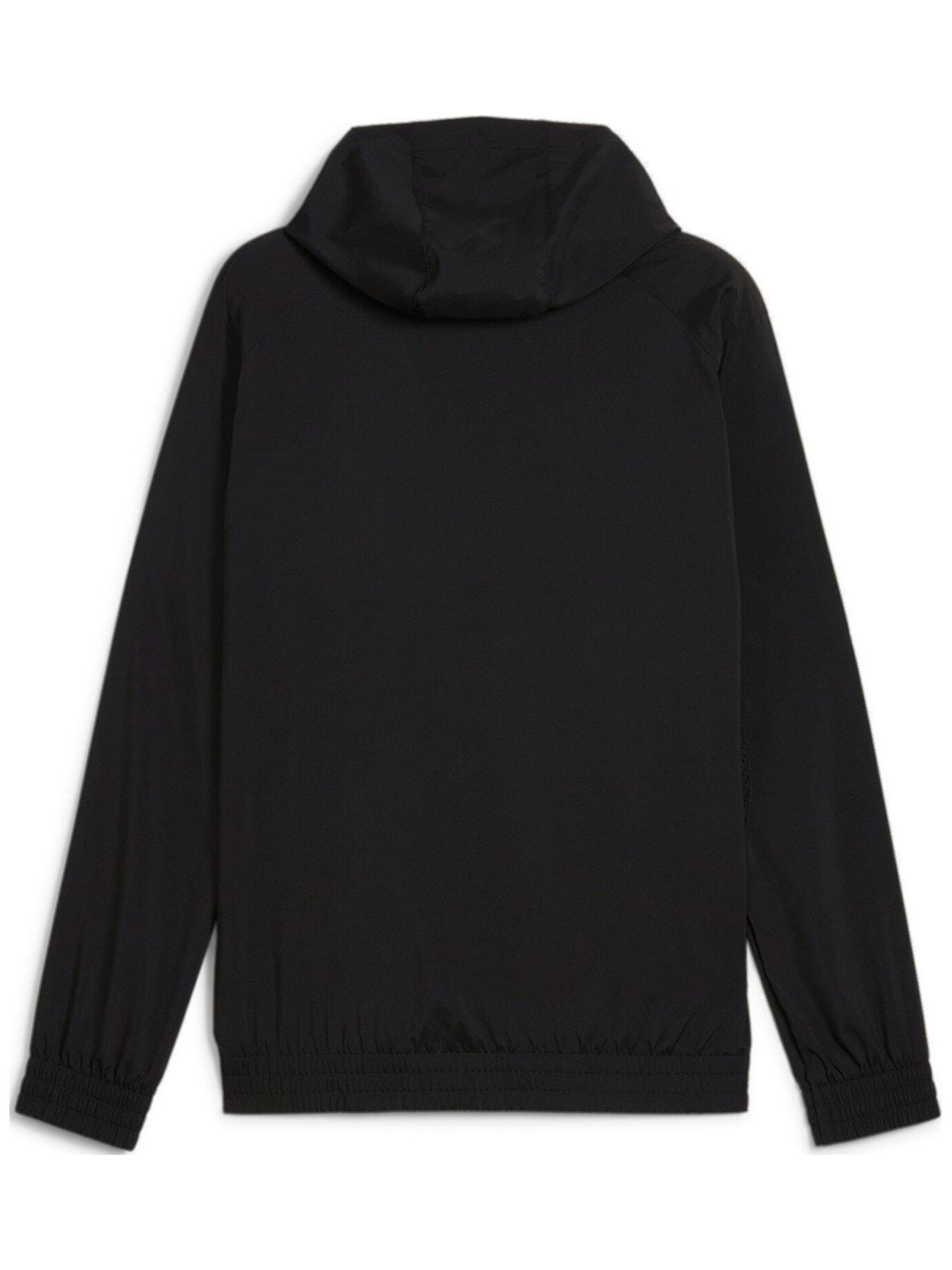 PUMA Sportjas 'Puma Fit Woven Full Zip Jacket' in Zwart