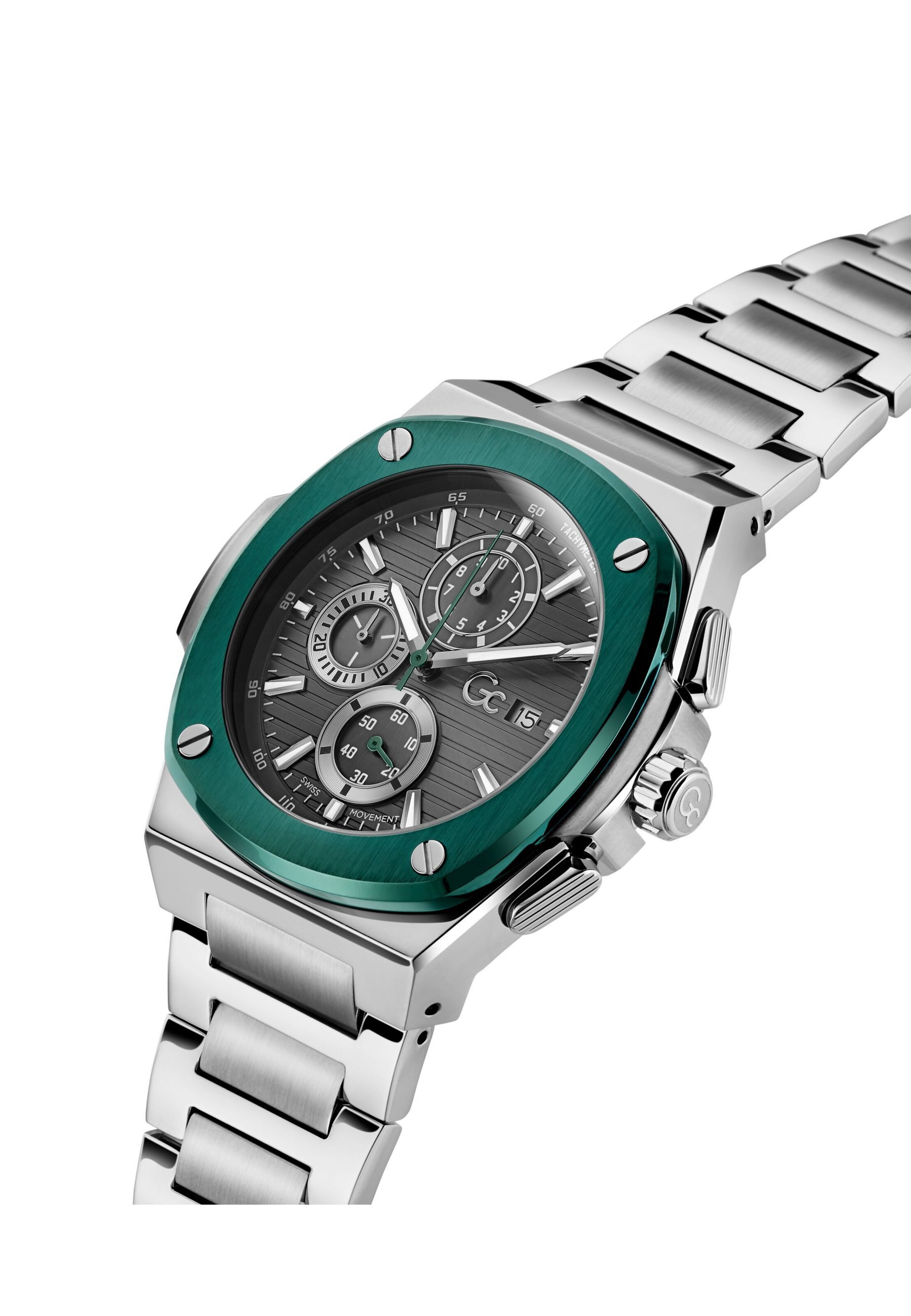 Gc Uhr 'Coussin Shape' in Silber