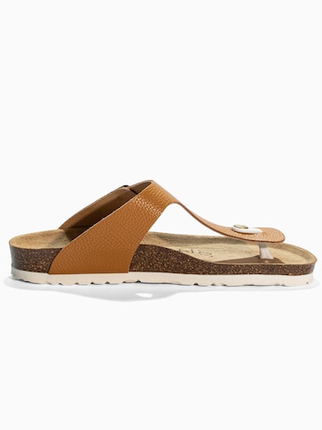Bayton T-bar sandals 'Mercure' in Brown