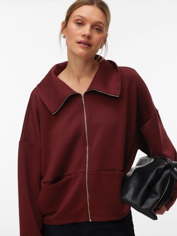 VERO MODA Knit Cardigan 'VMUMA' in Red