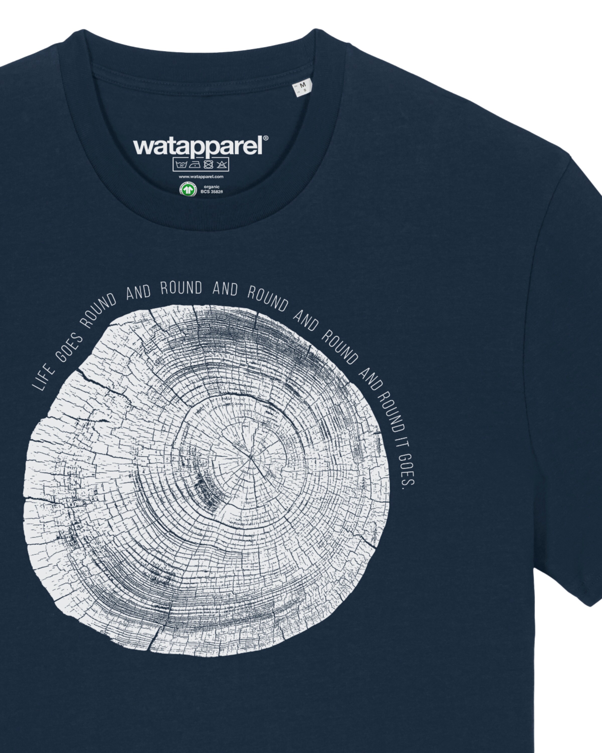 Maglietta 'Baumscheibe' di Watapparel in blu