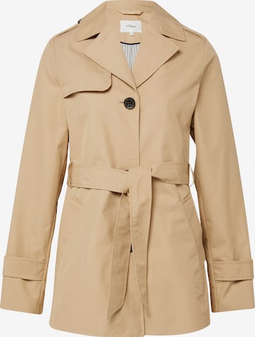 Cappotto di mezza stagione di s.Oliver in beige: frontale